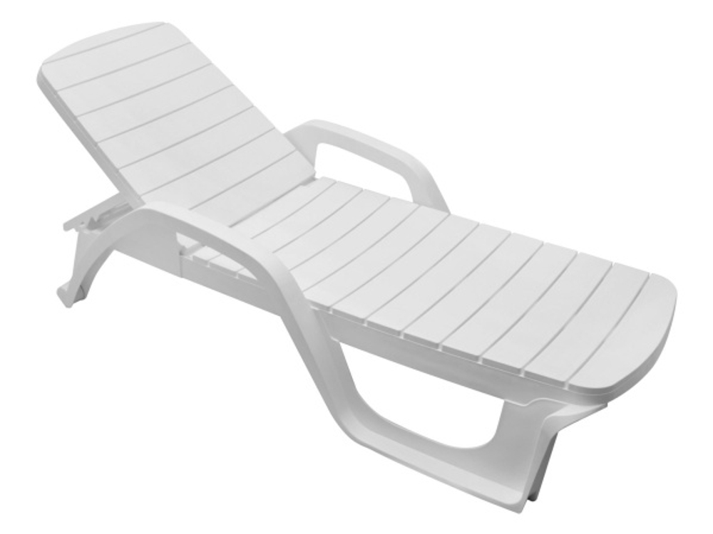 Лежак Прованс арт.3730-МТ001, пластик (белый)
