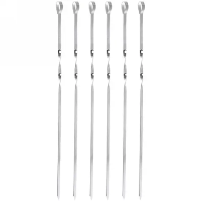 Набор шампуров 6 шт, длина 45 см, ширина 7 мм