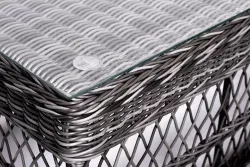 "Асти" лаунж-зона из искусственного ротанга на 6 персоны, цвет графит