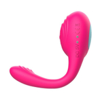 Розовое виброкольцо с пультом ДУ