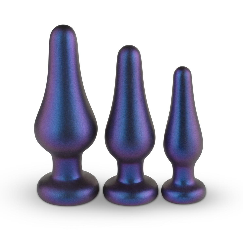 Набор из 3 фиолетовых анальных пробок Comets Butt Plug Set (Цвет: фиолетовый)
