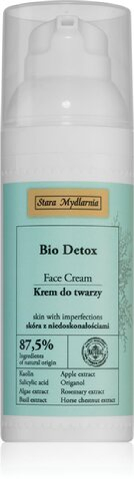 Stara Mydlarnia BIO Detox - активный дневной крем для жирной и проблемной кожи /   50  ml  / GTIN 5901638408815