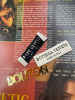 Бирка БоттегаВ. бежевая 55х18 мм