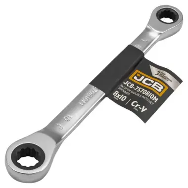 Ключ накидной трещоточный 8х10мм JCB JCB-7570810M