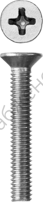 ЗУБР DIN 965, M4 x 25 мм, кл. пр. 4.8, винт с потайной головкой, цинк, 5 кг (303110-04-025)