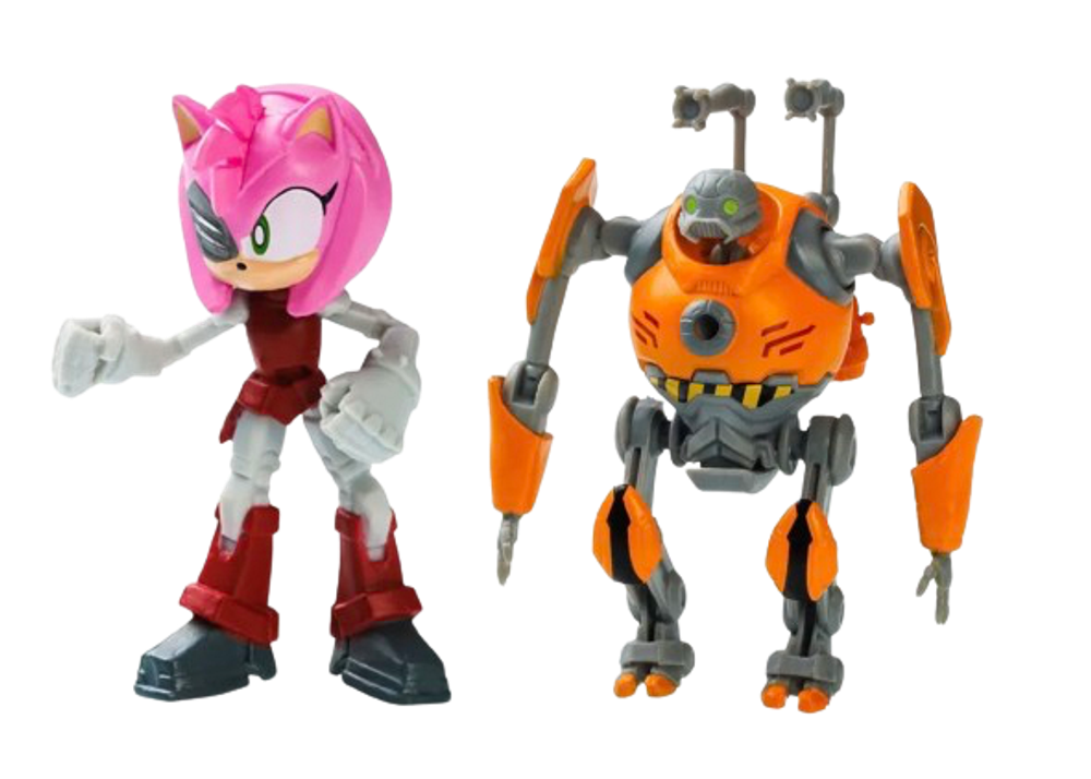 Набор фигурок Sonic Prime Sonic the Hedgehog Расти Роуз (Эми) и Эгг-робот (Вид 3)