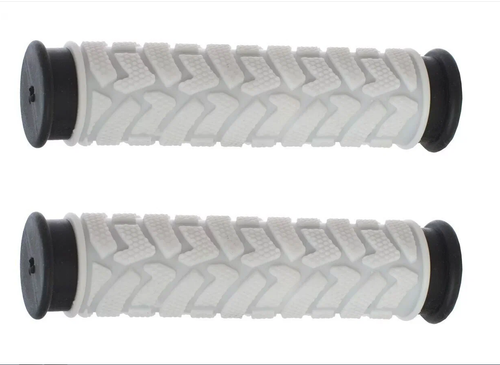 Грипсы TRIX, резиновые, 125мм, 2-х компонентные, белые с черным кантом(100)