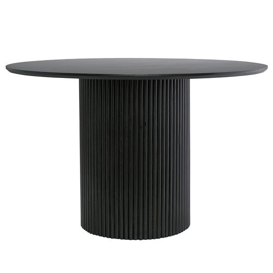 Стол обеденный Loun, Ø120 см, черный