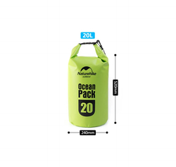 Гермомешок Naturehike Ocean Pack 20 л. (зелёный)