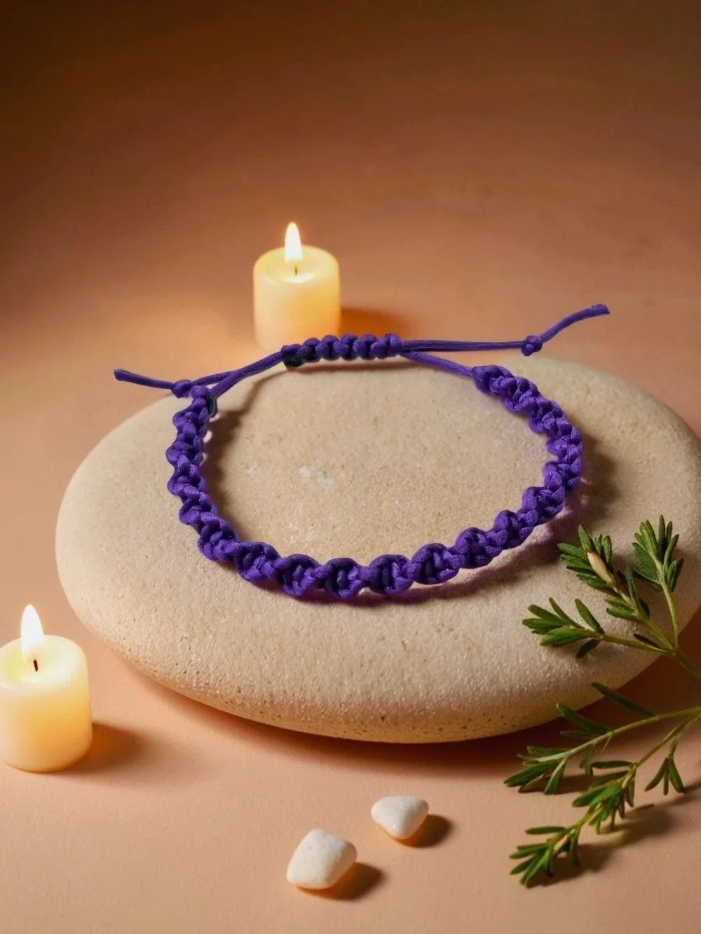 Браслет ДНК фиолетовый