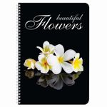 Тетрадь А4, 96 л., BRAUBERG, гребень, клетка, обложка картон, КРАСИВЫЕ ЦВЕТЫ, 403072