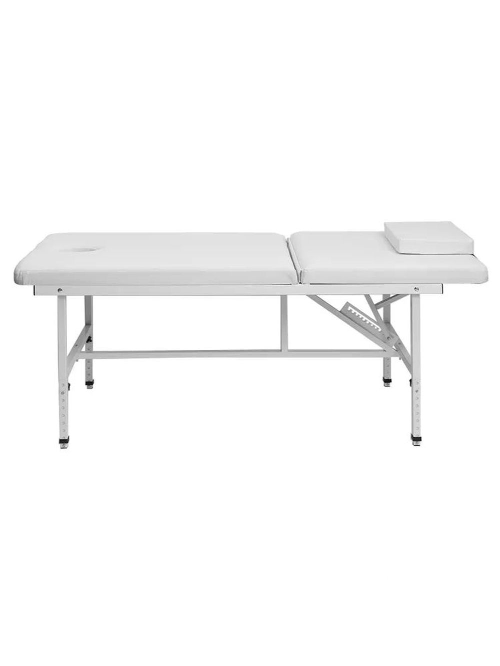 Массажный стол стационарный Massagecomplekt, с регулировкой высоты и вырезом для лица, 190/70, черный