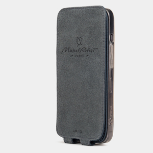 Чехол для iPhone 13 Mini из натуральной кожи теленка, цвета синий