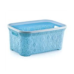 Корзина для белья Ажурная 35 лт голубой