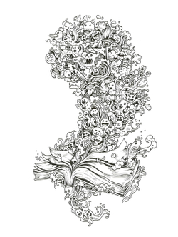 Doodle Invasion. Coloring book