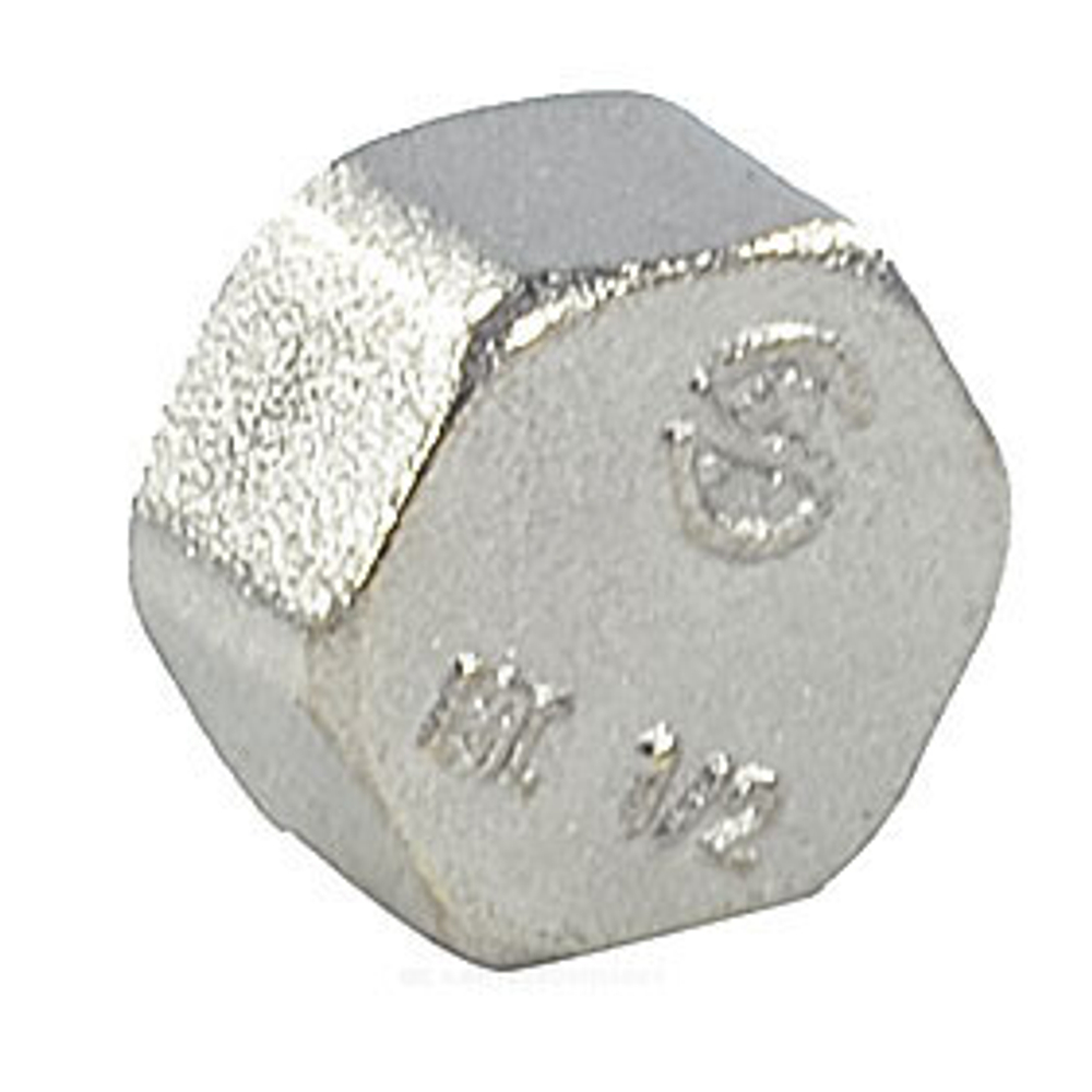 Заглушка латунь никель Ду 32 (1 1/4") ВР 9016 ГОСТ 32585-2013 Aquasfera 9016-04