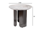 Стол журнальный Garda Decor Garda Decor натур.серый мрамор d 60*50 см