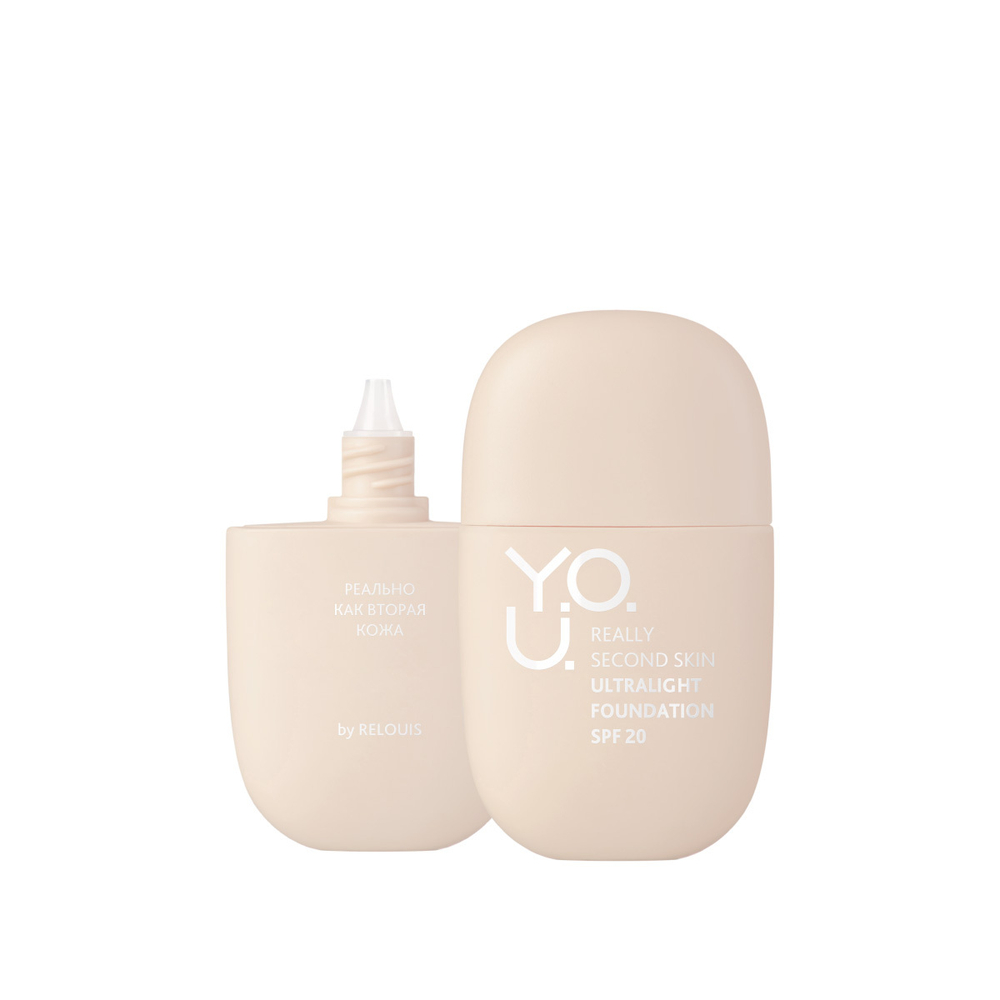 Relois Y.O.U. Really Second skin Тональный крем ультралегкий тон 40 (Warm Beige) 30 мл