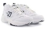 New Balance NB 608 V1 synthetic leather shock absorption non-slip lightweight low-top training shoes women's white