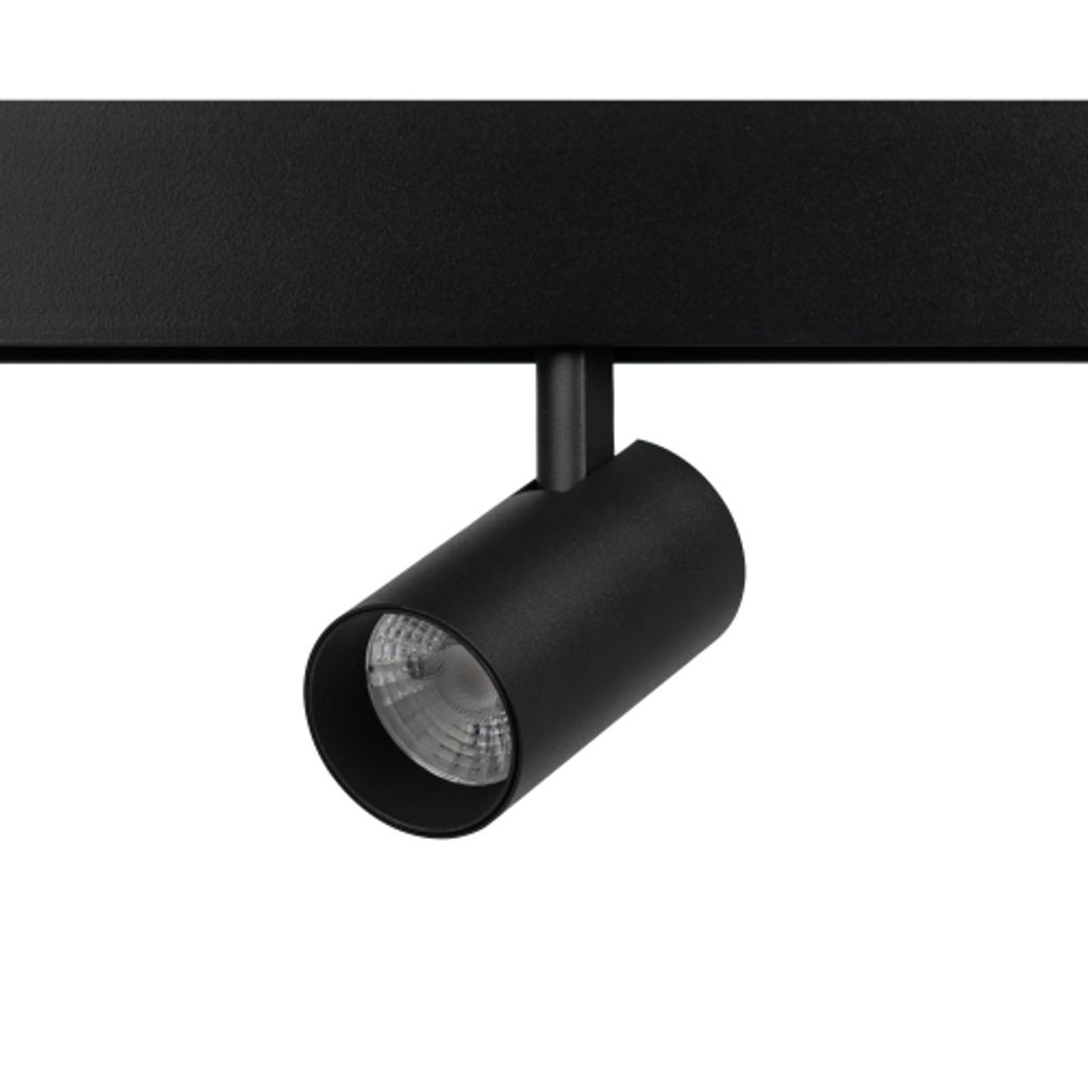 Магнитный трековый светильник ЭРА TRM20-6-7W4K BK светодиодный 7Вт 4000К черный для системы NOVA | Магнитные трековые светильники