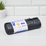 Мешки для мусора 60л 10шт 35мкм ПВД "Завязка" черные