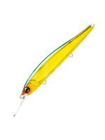 Воблер для рыбалки Duel L-Bass Jerkbait Mid 110 SF F1239 #MGSR, 110 мм, 16 г, медленно всплывающий, минноу