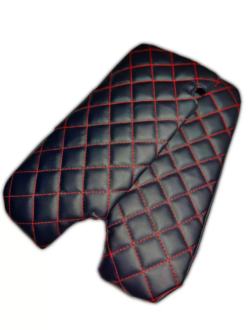 Чехлы на козырьки Лада Приора(красная нить ромб)