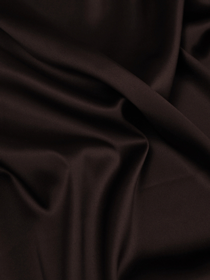 Атлас стрейч шоколад глянцевый метражом