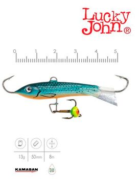 Балансир Lucky John CLASSIC 5 с тр. 50мм/53 блистер