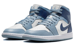 Air Jordan 1 Mid Sail Diffused Blue Women's