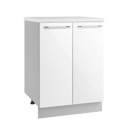 Кухня Модуль С 600 Олива Снег глянец