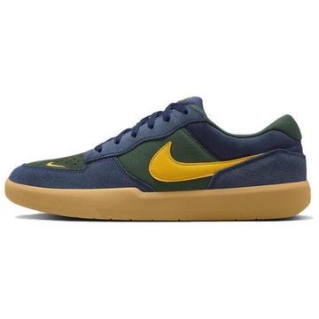 NIKE SB Force 58 Кроссовки для скейтбординга Низкие Сине-зеленые Желтые Унисекс