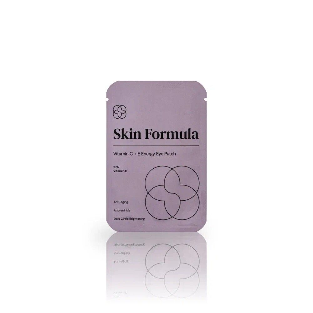 Skin Formula Vitamin C+E Energy Eye Patch Патчи против темных кругов, морщин и дряблости кожи, 2 шт