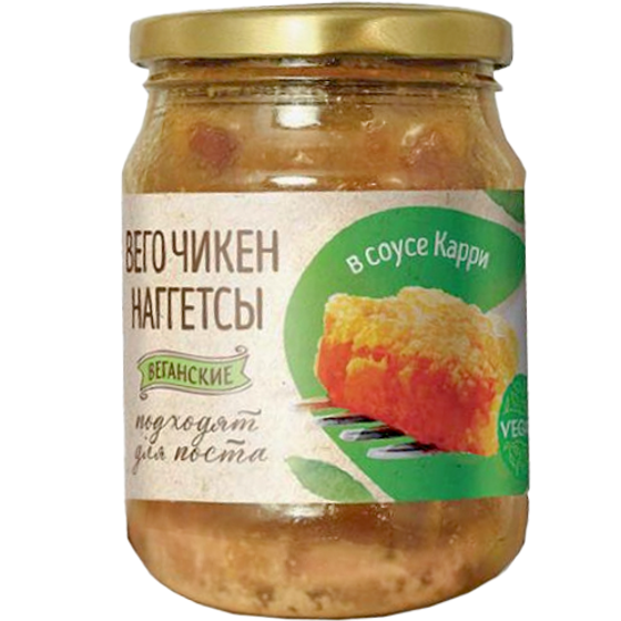 Наггетсы растительные в соусе карри Вего 500г