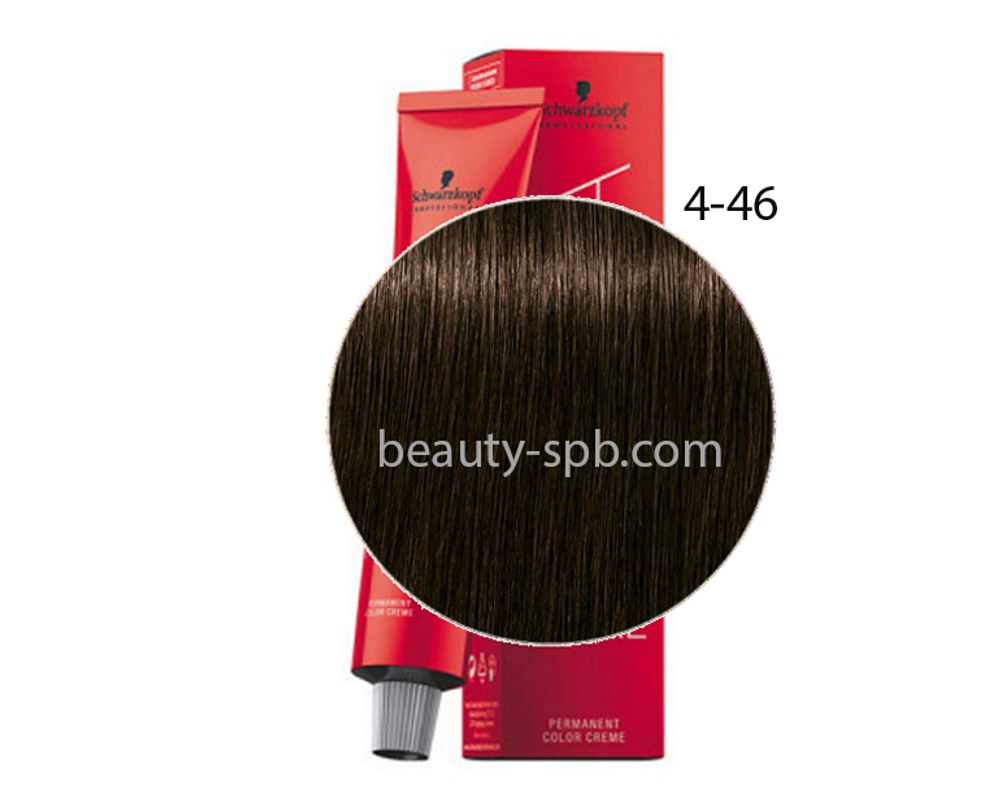 Schwarzkopf Professional краска для волос Игора Royal цвет 4-46 Средний коричневый бежевый шоколадный 60мл