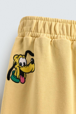 ZARA X DISNEY БРЮКИ-ДЖОГГЕРЫ DAISY DUCK, ЖЕЛТЫЙ