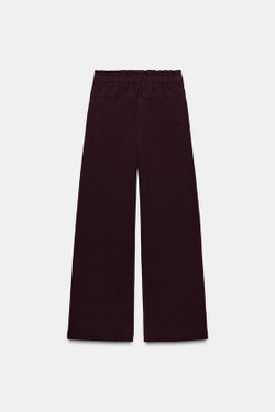 ZARA БРЮКИ КОМБИНИРОВАННЫЕ, ВИННЫЙ