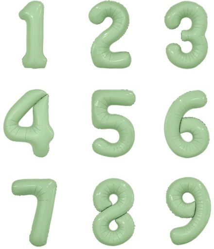 Цифры 102 см "Оливкового цвета" слим (slim)