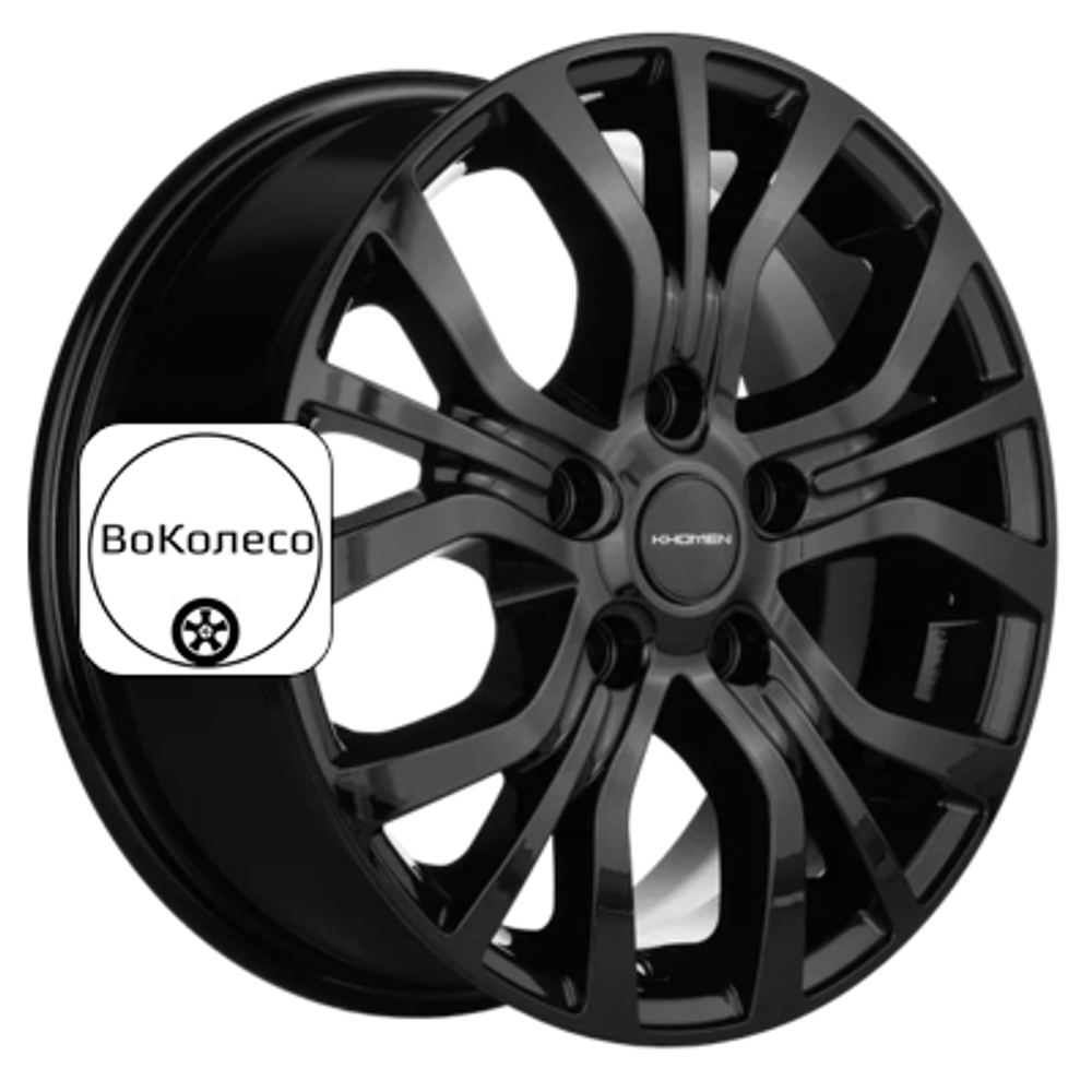 6,5x16/5x120 ET51 D65,1 KHW1608 (Multivan) Black Khomen Wheels