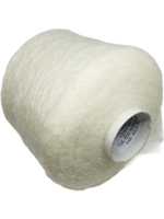 Пряжа на бобине. 235 г. Италия) 30% альпака 20% шелк 20% мохер 12% мерино 18% п/а. 100г-450м(белый)