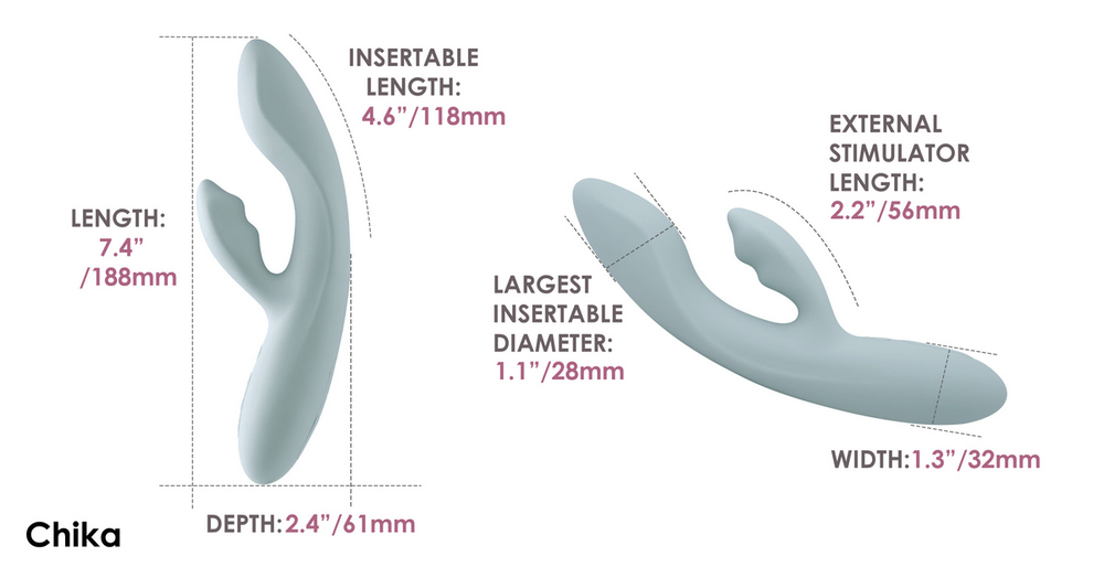Chika Вибростимулятор-кролик с функцией нагрева