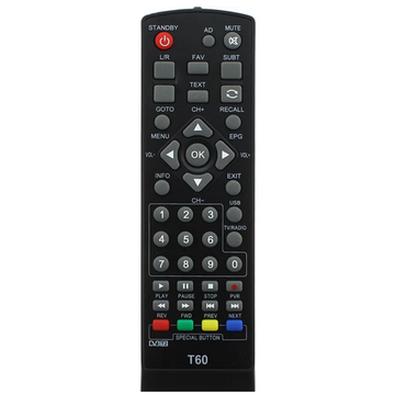 Пульт для Selenga T60 к тюнеру DVB-T2 (HOB954)