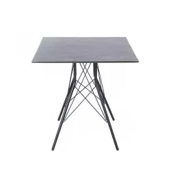"Конте" интерьерный стол из HPL 63x63см, цвет "серый гранит"