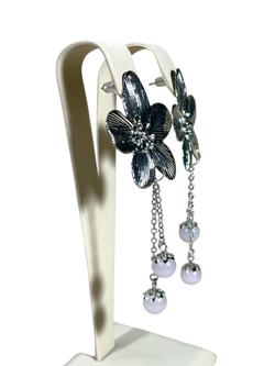 Серьги Сакура с аквамарином