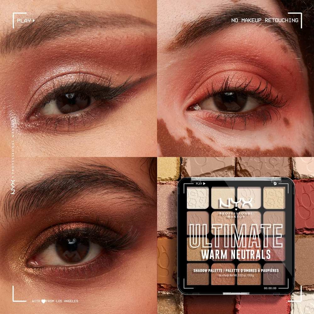 NYX Professional Makeup Ultimate Shadow Palette - тени для век, 16× 0,8 g
