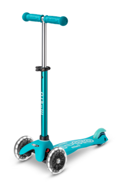 Самокат Mini Micro Deluxe LED Аква