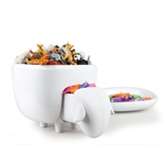 Держатель для ватных дисков sheep, белый с белой крышкой