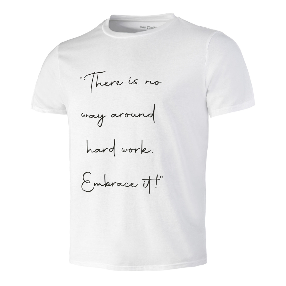 Мужское теннисное поло Tennis-Point Embrace T-Shirt Men - White, Black