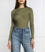 хлопковая блузка Patrizia Pepe - оливковый(8K0057 K034)