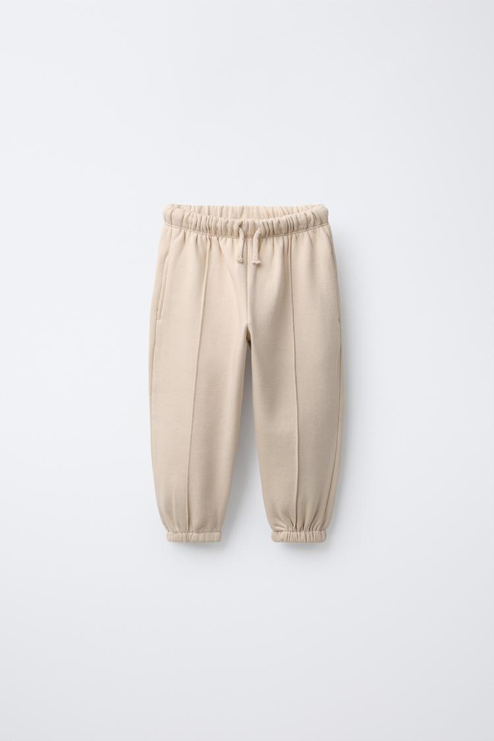 ZARA БРЮКИ BALLOON ИЗ ПОЛАРФЛИСА, ЭКРЮ